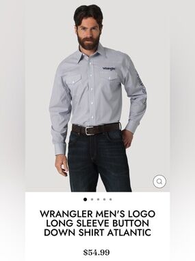 Men’s size medium WRANGLER DRESS SHIRT